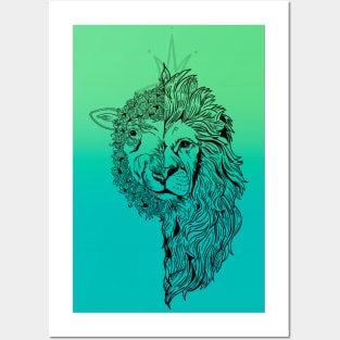 Lion & Lamb Posters and Art